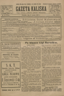 Gazeta Kaliska : pismo codzienne, polityczne, społeczne i ekonomiczne. R.34, nr 66 (21 marca 1926) = nr 8294
