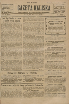 Gazeta Kaliska : pismo codzienne, polityczne, społeczne i ekonomiczne. R.34, nr 77 (3 kwietnia 1926) = nr 8305