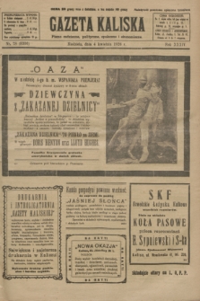 Gazeta Kaliska : pismo codzienne, polityczne, społeczne i ekonomiczne. R.34, nr 78 (4 kwietnia 1926) = nr 8306