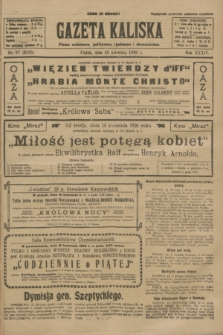 Gazeta Kaliska : pismo codzienne, polityczne, społeczne i ekonomiczne. R.34, nr 87 (16 kwietnia 1926) = nr 8315