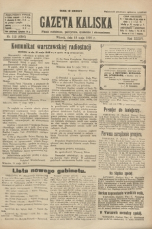 Gazeta Kaliska : pismo codzienne, polityczne, społeczne i ekonomiczne. R.34, nr 112 (18 maja 1926) = nr 8340