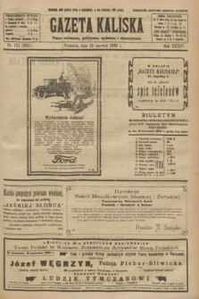Gazeta Kaliska : pismo codzienne, polityczne, społeczne i ekonomiczne. R.34, nr 133 (13 czerwca 1926) = nr 8361