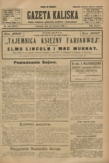 Gazeta Kaliska : pismo codzienne, polityczne, społeczne i ekonomiczne. R.34, nr 142 (24 czerwca 1926) = nr 8370