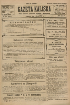 Gazeta Kaliska : pismo codzienne, polityczne, społeczne i ekonomiczne. R.34, nr 147 (1 lipca 1926) = nr 8375