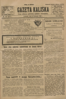 Gazeta Kaliska : pismo codzienne, polityczne, społeczne i ekonomiczne. R.34, nr 189 (19 sierpnia 1926) = nr 8417