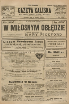 Gazeta Kaliska : pismo codzienne, polityczne, społeczne i ekonomiczne. R.34, nr 195 (26 sierpnia 1926) = nr 8423