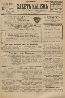 Gazeta Kaliska : pismo codzienne, polityczne, społeczne i ekonomiczne. R.34, nr 197 (28 sierpnia 1926) = nr 8425