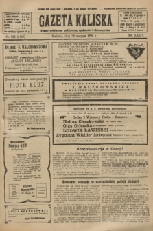 Gazeta Kaliska : pismo codzienne, polityczne, społeczne i ekonomiczne. R.34, nr 198 (29 sierpnia 1926) = nr 8426