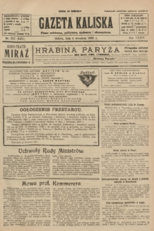 Gazeta Kaliska : pismo codzienne, polityczne, społeczne i ekonomiczne. R.34, nr 203 (4 września 1926) = nr 8431