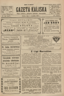 Gazeta Kaliska : pismo codzienne, polityczne, społeczne i ekonomiczne. R.34, nr 209 (11 września 1926) = nr 8437