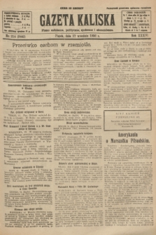 Gazeta Kaliska : pismo codzienne, polityczne, społeczne i ekonomiczne. R.34, nr 214 (17 września 1926) = nr 8442