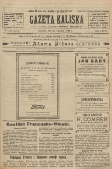 Gazeta Kaliska : pismo codzienne, polityczne, społeczne i ekonomiczne. R.34, nr 216 (19 września 1926) = nr 8444