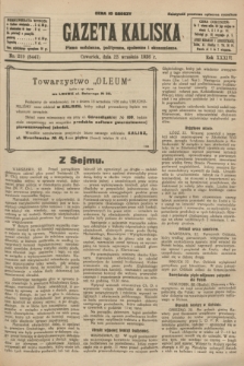 Gazeta Kaliska : pismo codzienne, polityczne, społeczne i ekonomiczne. R.34, nr 219 (23 września 1926) = nr 8447