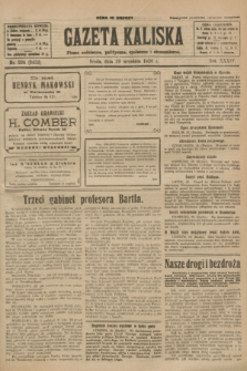 Gazeta Kaliska : pismo codzienne, polityczne, społeczne i ekonomiczne. R.34, nr 224 (29 września 1926) = nr 8452