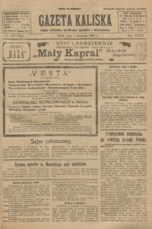 Gazeta Kaliska : pismo codzienne, polityczne, społeczne i ekonomiczne. R.34, nr 253 (3 listopada 1926) = nr 8481