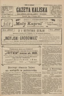 Gazeta Kaliska : pismo codzienne, polityczne, społeczne i ekonomiczne. R.34, nr 254 (4 listopada 1926) = nr 8482