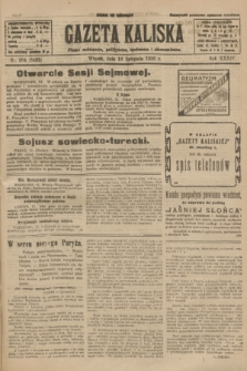 Gazeta Kaliska : pismo codzienne, polityczne, społeczne i ekonomiczne. R.34, nr 264 (16 listopada 1926) = nr 8492