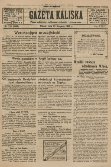 Gazeta Kaliska : pismo codzienne, polityczne, społeczne i ekonomiczne. R.34, nr 270 (23 listopada 1926) = nr 8498