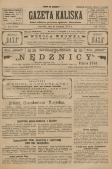Gazeta Kaliska : pismo codzienne, polityczne, społeczne i ekonomiczne. R.34, nr 272 (25 listopada 1926) = nr 8500