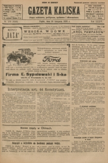 Gazeta Kaliska : pismo codzienne, polityczne, społeczne i ekonomiczne. R.34, nr 273 (26 listopada 1926) = nr 8501