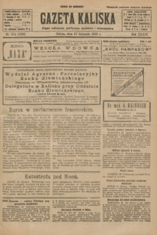 Gazeta Kaliska : pismo codzienne, polityczne, społeczne i ekonomiczne. R.34, nr 274 (27 listopada 1926) = nr 8502