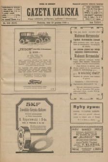 Gazeta Kaliska : pismo codzienne, polityczne, społeczne i ekonomiczne. R.34, nr 292 (19 grudnia 1926) = nr 8520