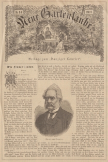 Neue Gartenlaube : Beilage zum „Danziger Courier”. 1893, № 14 ([2 April])