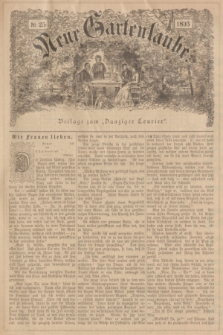 Neue Gartenlaube : Beilage zum „Danziger Courier”. 1893, № 25 ([18 Juni])