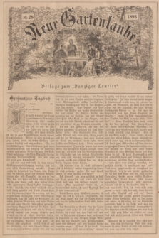 Neue Gartenlaube : Beilage zum „Danziger Courier”. 1893, № 28 ([9 Juli])