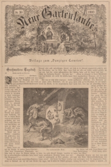 Neue Gartenlaube : Beilage zum „Danziger Courier”. 1893, № 30 ([23 Juli])