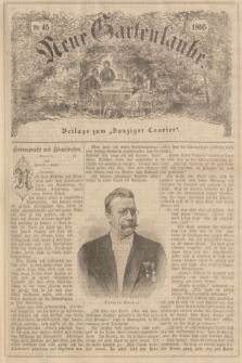 Neue Gartenlaube : Beilage zum „Danziger Courier”. 1895, № 45 ([10 November])