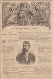 Neue Gartenlaube : Beilage zum „Danziger Courier”. 1896, № 37 ([13 September])