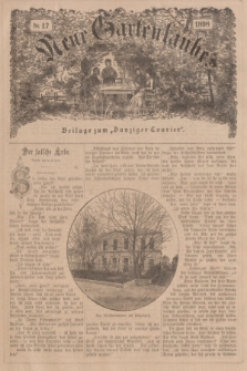 Neue Gartenlaube : Beilage zum „Danziger Courier”. 1898, № 17 ([24 April])