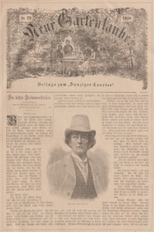 Neue Gartenlaube : Beilage zum „Danziger Courier”. 1898, № 29 ([17 Juli])