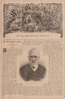 Neue Gartenlaube : Beilage zum „Danziger Courier”. 1898, № 41 ([9 Oktober])