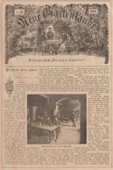 Neue Gartenlaube : Beilage zum „Danziger Courier”. 1898, № 42 ([16 Oktober])