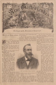 Neue Gartenlaube : Beilage zum „Danziger Courier”. 1898, № 45 ([6 November])