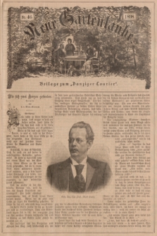 Neue Gartenlaube : Beilage zum „Danziger Courier”. 1898, № 46 ([13 November])