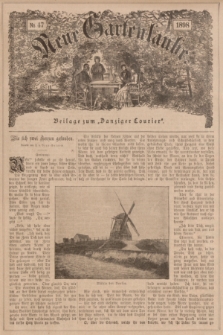 Neue Gartenlaube : Beilage zum „Danziger Courier”. 1898, № 47 ([20 November])
