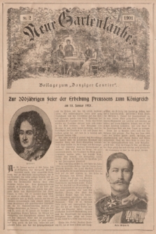 Neue Gartenlaube : Beilage zum „Danziger Courier”. 1901, № 2 ([13 Januar])