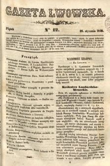 Gazeta Lwowska. 1848, nr 12