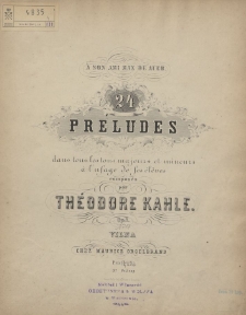 24 préludes : dans tous les tons majeurs et mineurs à l'usage de ses élèves : op. 1. No [4]