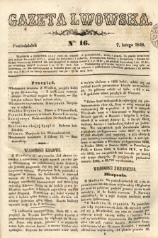 Gazeta Lwowska. 1848, nr 16