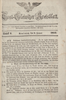 Tost-Gleiwitzer Kreisblatt. Jg.[10], Stück 2 (8 Januar 1852)