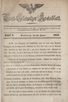 Tost-Gleiwitzer Kreisblatt. Jg.[10], Stück 3 (15 Januar 1852)