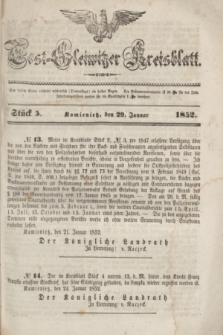 Tost-Gleiwitzer Kreisblatt. Jg.[10], Stück 5 (29 Januar 1852)