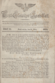 Tost-Gleiwitzer Kreisblatt. Jg.[10], Stück 11 (11 März 1852)