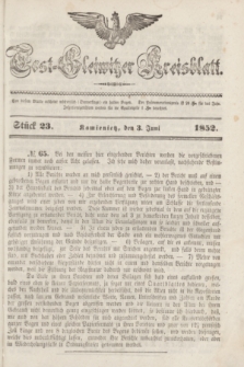 Tost-Gleiwitzer Kreisblatt. Jg.[10], Stück 23 (3 Juni 1852)