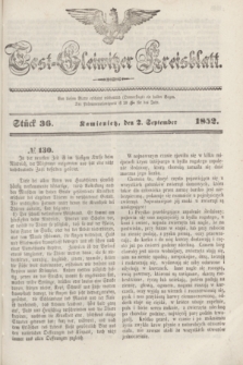 Tost-Gleiwitzer Kreisblatt. Jg.[10], Stück 36 (2 September 1852)