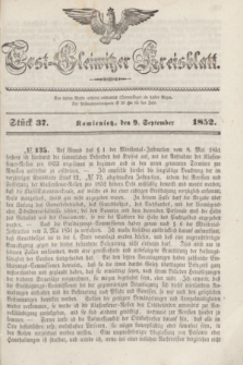 Tost-Gleiwitzer Kreisblatt. Jg.[10], Stück 37 (9 September 1852)